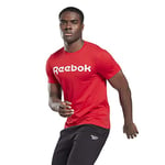 Reebok Mens Graphic Series Linear Read T-Shirt, Vector Red, L EU