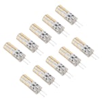 10 st G4 LED-lampa 1,5 W DC12V varmvit 3000K 110LM Bi Pin