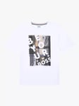 HUGO BOSS Kids' Logo Photo Graphic T-Shirt, White/Multi