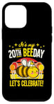 Coque pour iPhone 12 mini Fête d'anniversaire « It's My 20th Bee Day Let's Celebrate Bee »