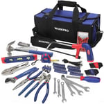 Kit d'Outils avec Sac Durable, Caisse à Outils Parfait pour Bricolage, Entretien Domestique - 156 Pièces - Workpro