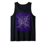 Star Constellation Map for Astronomy Lovers and Stargazers Tank Top