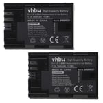 vhbw 2x Batteries remplacement pour Canon LP-E6, LP-E6NH pour appareil photo, reflex numérique (1600mAh, 7,2V, Li-ion)