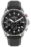 Jacques Lemans Men's Watch Chronograph Liverpool Black Chrono 1-2099A