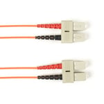 Black box BLACK BOX COLORED FIBER OM1 62.5/125 MULTIMODE OPTIC PATCH CABLE - OFNR PVC, SC-SC, ORANGE, 10-M (32.8-FT.) (FOCMR62-010M-SCSC-OR)