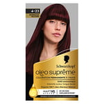 Schwarzkopf – Oleo Suprême – Coloration Permanente à l’Huile – Couleur et Eclat Longue Durée – sans Ammoniaque – Couvre 100% des Cheveux Blancs – HaptIQ Système – Bordeaux Velours 4-23