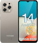 DOOGEE N55 [2024] Telephone Portable Android 14, 9GB RAM+128GB ROM/TF 1TB, Caméra AI 13MP, 6.56'' HD+, Smartphone Pas Cher Batterie 5150mAh, Widevine L1/4G OTG/Dual Nano SIM/Face ID