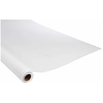 Paris Prix - Nappe Plastique intissé 1,20x10m Blanc