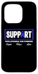 Coque pour iPhone 15 Pro Ruban bleu - Soutien de la sensibilisation au syndrome douloureux fémoral