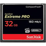 SanDisk Extreme Pro CompactFlash Memory Card 32 GB Class 10