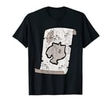 Pirates Treasure Maps Distressed T Shirt Pirates Gift T-Shirt