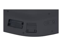 Kensington Pro Fit Ergo Wireless Keyboard - Clavier - sans fil - 2.4 GHz, Bluetooth 4.0 - US - noir