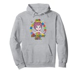 Candy Land Birthday Girl Princess Lolly Retro Portrait Pullover Hoodie