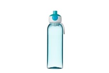 Mepal - Water Bottle Pop-Up Campus - Leak Proof Water Bottle for School & On The Go - Transparent Drinking Bottle - BPA-Free & Dishwasher Safe - 500 ml - Turquoise