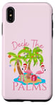 iPhone XS Max Deck The Palms Trees Christmas Lights Flamingos Coastal Case