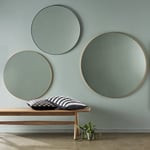 Habitat Patsy Large Round Metal Mirror - Black