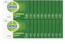 Dettol Antibacterial Bar Soap Original with Moisturising Agents 18x 100g