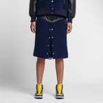 NIKE LAB x SACAI WOMENS WINDRUNNER SKIRT SIZE M (802264 452) NAVY WOOL