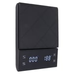 3kg 0.1g Coffee Scale Waterproof Touch Type Food Digital Scale With Timer For UK