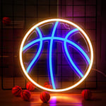 Basketboll Neon Skylt för Barnrum Dekor Basketboll Tema Neon Väggskylt Cool Basketboll Led Ljus Usb Drivs Natt För Sovrum Fest Hängande Dekor