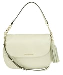 Michael Kors Off White Shoulder Bag Medium Saddle Satchel Ecru Ivory Bedford