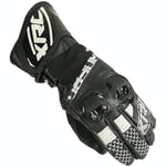 XRC HADERG Race Gants de Moto pour Femme Noir/Blanc Taille M