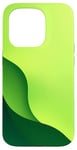 Coque pour iPhone 15 Pro Vert Minimaliste Abstrait Esthétique Clean Art