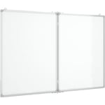 Vidaxl - Tableau blanc magnétique pliable 120x80x1,7 cm aluminium