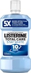 Listerine Total Care Stay White Mouthwash (500ml), 10-in-1 Benefit Mouthwash fo