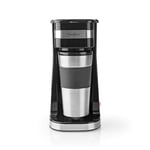 Kaffebryggare | Filtrera kaffe | 0.4 l | 1 Koppar | Silver / Svart