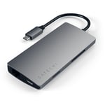 Satechi USB-C Multi-Port hub V2 - 4K - 7 vejs - Grå