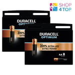 16 DURACELL OPTIMUM AA LR6 ALKALINE BATTERIES MX1500 1.5V EXP 2031 4BL NEW