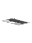 HP I SPS-TOP COVER W/ KBD CP+PS BL NOR - Bærbar tastatur - til udskiftning - Norsk