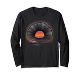 Old School Vinyl Record Player Vinyl Music Lover Novelty Long Sleeve T-Shirt