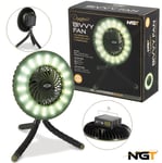 NGT Bivvy Fan Dynamic LED Light Wireless Fan Powerbank Carp Fishing Camping