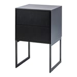 Englesson - Line 6728B Black / Black - Black - Svart - Sängbord - MDF/Metall/Trä