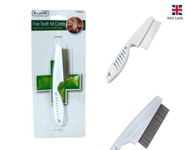 Fine Tooth Nit Hair Comb Metal With Handle Remove Head Lice Eggs  RY0600 UK