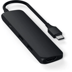 Satechi Slim USB Hubber med 4K HDMI - Svart