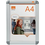 Nobo Premium Plus A4 Snap Frame Silver 1902214 25 (W) x 1.2 (D) x 34 (H) cm