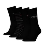 Tommy Hilfiger Strumpor 4P Men Classic Socks Tin Giftbox Svart Strl 43/46 Herr