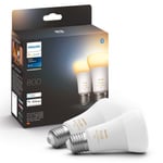 Philips Hue Filament A60 E27 Smart LED-pære 550 lm 2-pk.