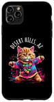 iPhone 11 Pro Max Desert Hills Arizona Dancing Cat Colorful Cute Kitty Design Case