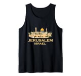 Jerusalem Israel Skyline Souvenirs Jewish Israeli Men Women Tank Top