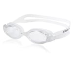 Speedo Unisex Hydrosity 2.0 Swimming Goggles | Anti-Fog | Anti-Leak, Clear/White, One Size