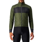 Castelli Unlimited Puffy Cycling Jacket - AW23 Light Military Green / Dark Grey 2XLarge Green/Dark