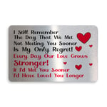 Gift For Boyfriend Girlfriend Husband Wife For Valentines Day Anniversary Card