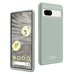 TUDIA DualShield Grip Coque pour Google Pixel 7a Case (2023), [MergeGrip] Qualité Militaire Double Couche Antichoc Mince Antidérapant Housse de Protection Robuste pour téléphone (Lys Vert)