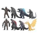 2024 Ny produkt Ny Godzilla Vs Kong 22 stilar Modell Anime Figur Mechagodzilla Dinosaurie Actionfigur Samlarmodell Dock Barnleksaker Presenter