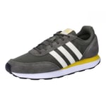 adidas Men's Run 60s 3.0 Leather Shoes, SHAOLI/Off White/NGTCAR, 10.5 UK