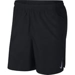 Nike Men Challenger 7" Running Shorts - Black/Black/Reflective Silver, Large